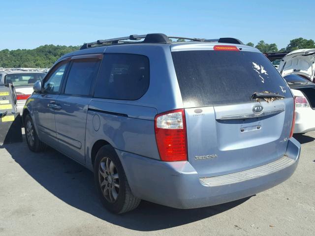 KNDMB233966047918 - 2006 KIA SEDONA EX BLUE photo 3