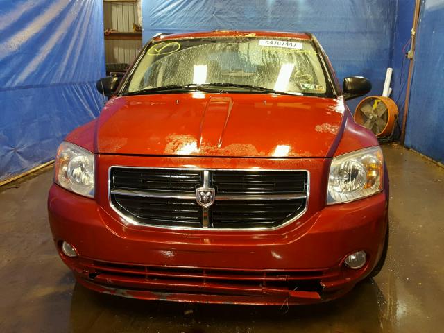 1B3HE78K67D351437 - 2007 DODGE CALIBER BURGUNDY photo 9