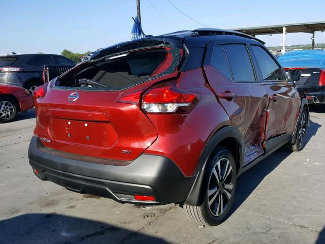 3N1CP5CU4JL515949 - 2018 NISSAN KICKS S RED photo 4