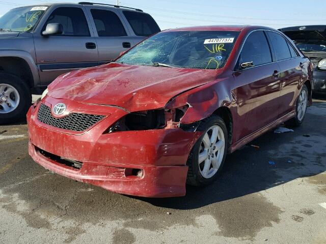 4T1BE46K37U054921 - 2007 TOYOTA CAMRY NEW RED photo 2