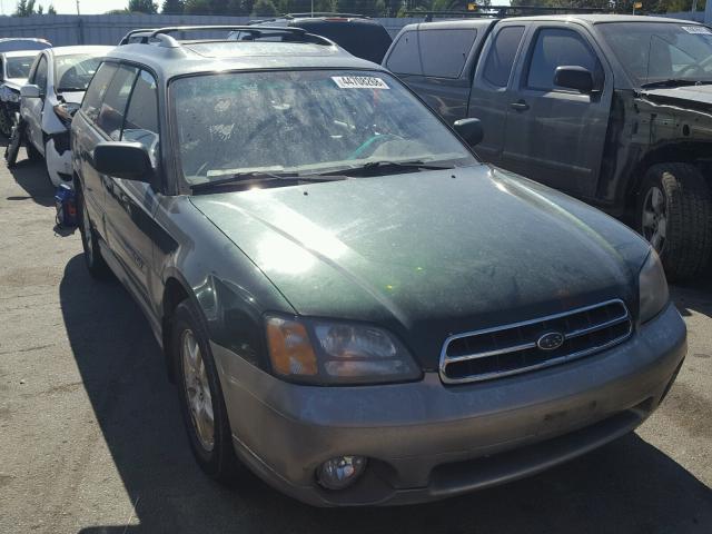 4S3BH6861Y6666032 - 2000 SUBARU LEGACY OUT GREEN photo 1