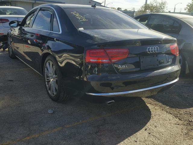 WAURMAFD8EN000881 - 2014 AUDI A8 L TDI 黑色 照片 3