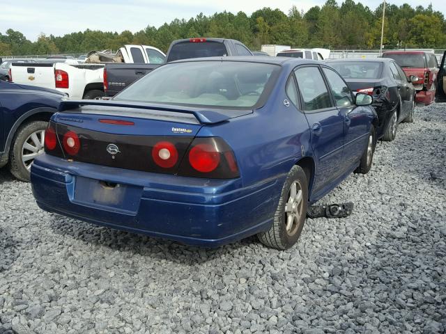 2G1WH52K759224029 - 2005 CHEVROLET IMPALA LS BLUE photo 4