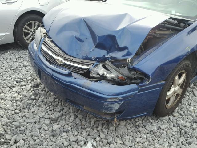 2G1WH52K759224029 - 2005 CHEVROLET IMPALA LS BLUE photo 9