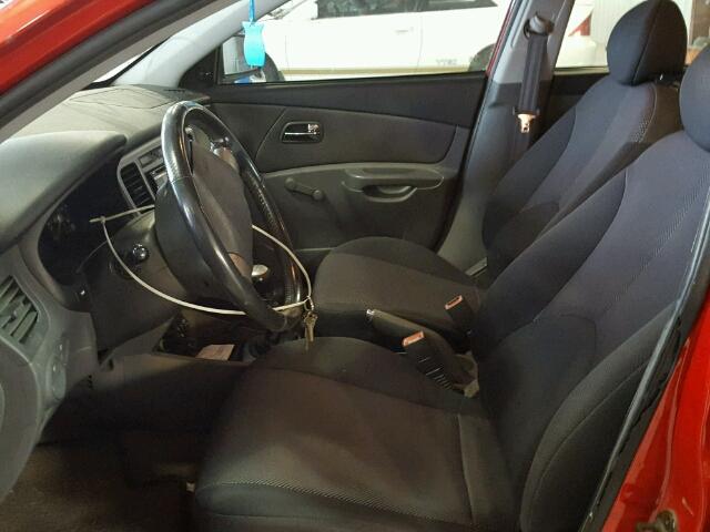 KNADE163666183028 - 2006 KIA RIO 5 RED photo 5