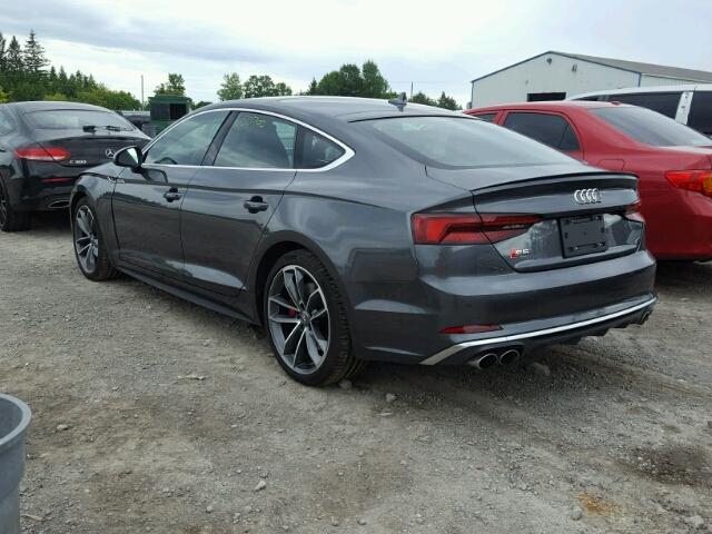 WAUC4DF51JA025655 - 2018 AUDI S5 PRESTIG GRAY photo 3