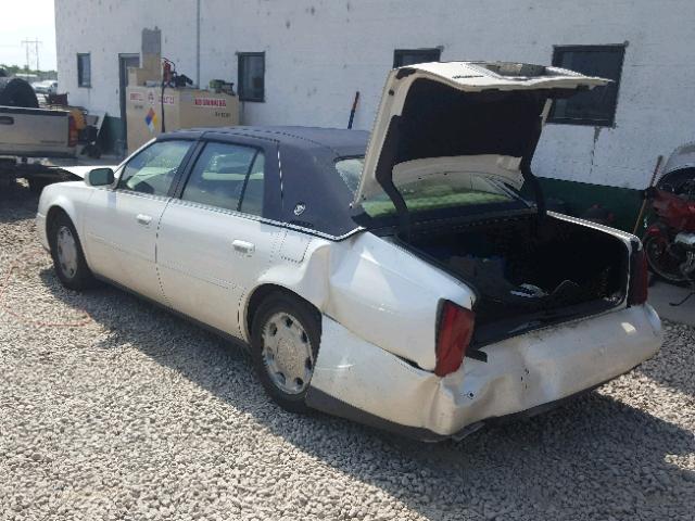 1G6KE57YXYU342050 - 2000 CADILLAC DEVILLE DH WHITE photo 3