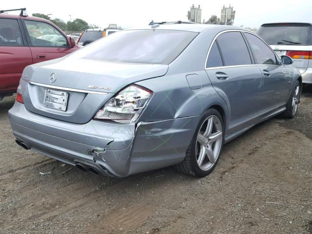 WDDNG77X48A143168 - 2008 MERCEDES-BENZ S 63 AMG SILVER photo 4