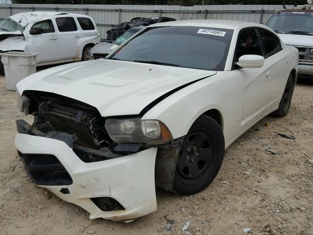 2C3CDXAT2CH181450 - 2012 DODGE CHARGER PO WHITE photo 2