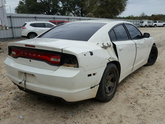 2C3CDXAT2CH181450 - 2012 DODGE CHARGER PO WHITE photo 4