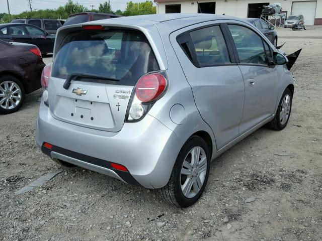 KL8CD6S99EC538095 - 2014 CHEVROLET SPARK 1LT SILVER photo 4