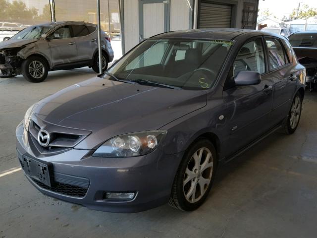 JM1BK344081842814 - 2008 MAZDA 3 HATCHBAC GRAY photo 2