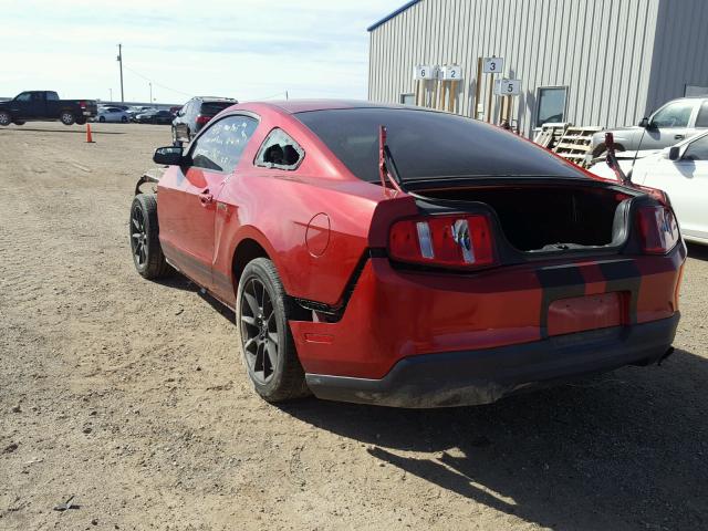 1ZVBP8AN1A5151492 - 2010 FORD MUSTANG MAROON photo 3