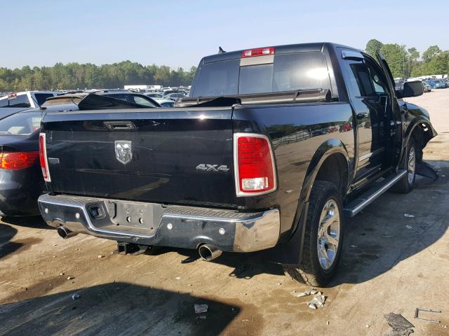 1C6RR7NT0FS564356 - 2015 RAM 1500 LARAM BLACK photo 4