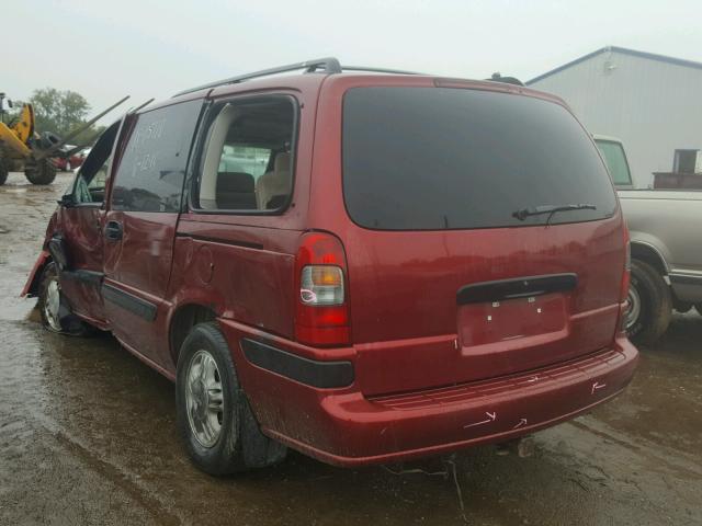 1GNDX03E63D203791 - 2003 CHEVROLET VENTURE MAROON photo 3