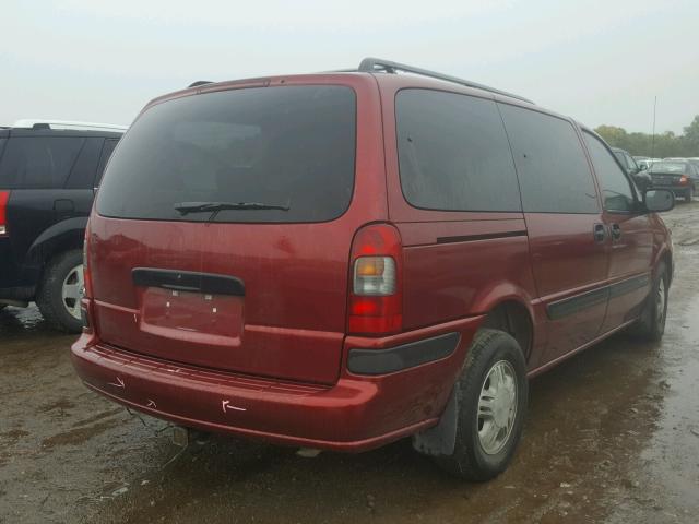 1GNDX03E63D203791 - 2003 CHEVROLET VENTURE MAROON photo 4