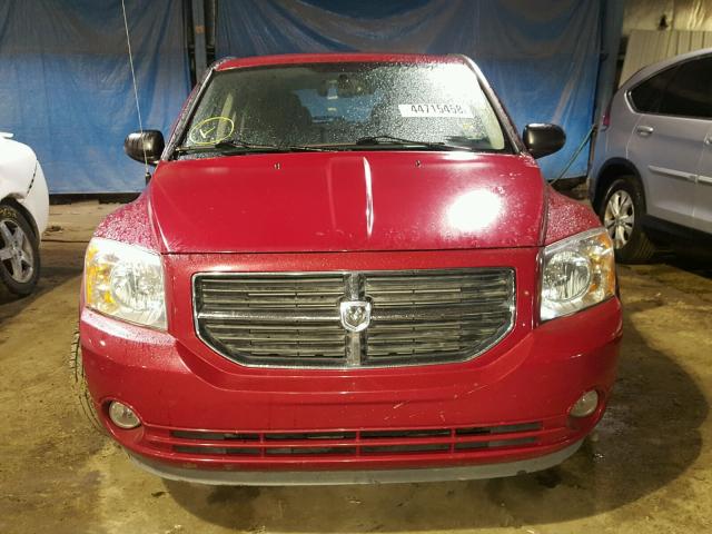 1B3CB3HA2BD172212 - 2011 DODGE CALIBER MA RED photo 9