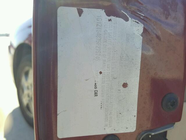 1G1ZT54875F275745 - 2005 CHEVROLET MALIBU LS 勃艮第红 照片 10