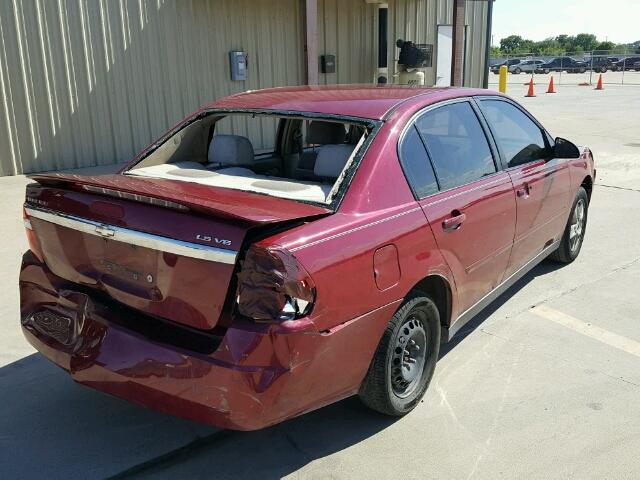 1G1ZT54875F275745 - 2005 CHEVROLET MALIBU LS 勃艮第红 照片 4