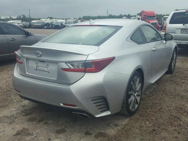 JTHHE5BC5F5006976 - 2015 LEXUS RC 350 SILVER photo 4