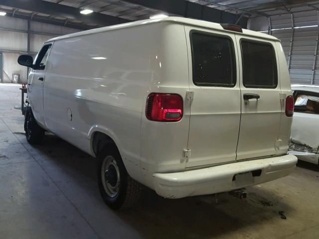 2D7JB21ZX3K501610 - 2003 DODGE RAM VAN B2 WHITE photo 3