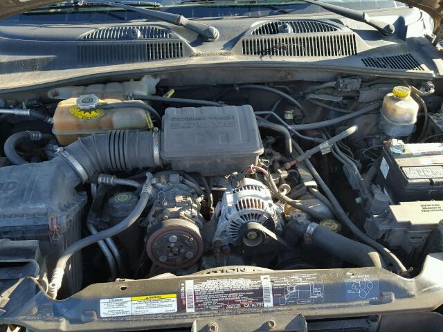 1J4GL48K72W149678 - 2002 JEEP LIBERTY SP BROWN photo 7