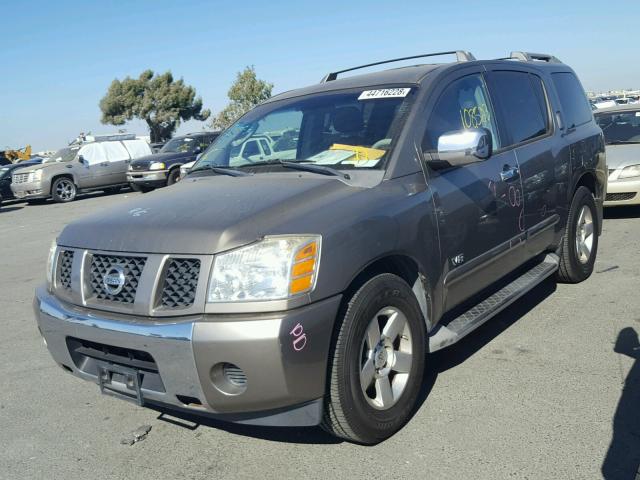 5N1AA08A77N700315 - 2007 NISSAN ARMADA SE BROWN photo 2