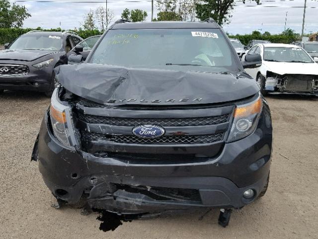 1FM5K8GT0FGA47748 - 2015 FORD EXPLORER S BLACK photo 9