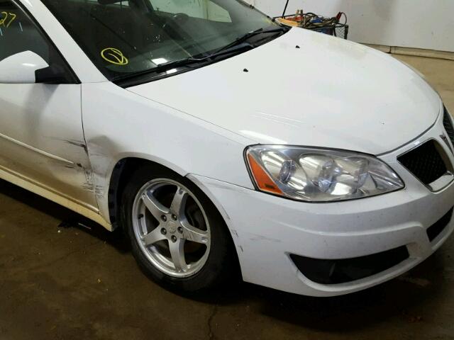 1G2ZJ57K094253113 - 2009 PONTIAC G6 WHITE photo 9