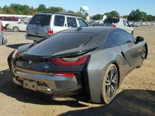 WBY2Z2C57FV674206 - 2015 BMW I8 GRAY photo 4