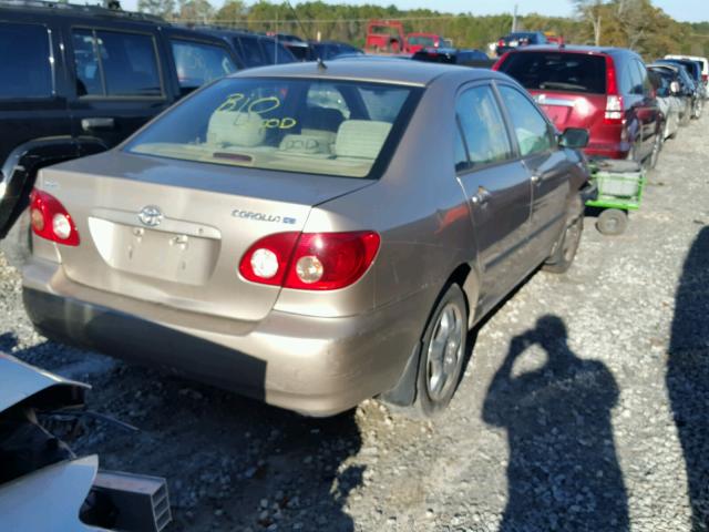 1NXBR32E67Z790069 - 2007 TOYOTA COROLLA CE TAN photo 4