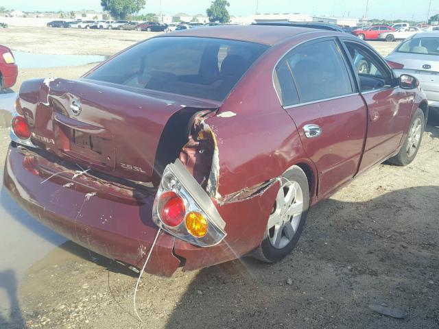 1N4AL11E22C224020 - 2002 NISSAN ALTIMA BAS MAROON photo 4