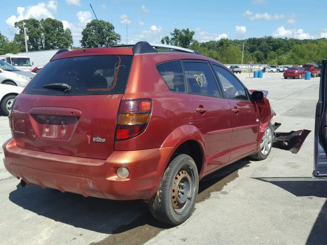 5Y2SM628X3Z422117 - 2003 PONTIAC VIBE RED photo 4