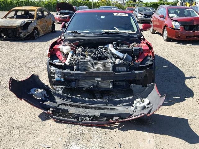 KMHTC6AE1DU141770 - 2013 HYUNDAI VELOSTER T RED photo 9