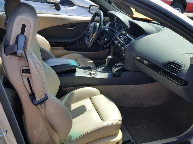 WBAEK73465B324439 - 2005 BMW 645 CI AUT TAN photo 5