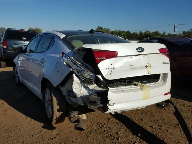 5XXGN4A71DG170634 - 2013 KIA OPTIMA EX WHITE photo 3