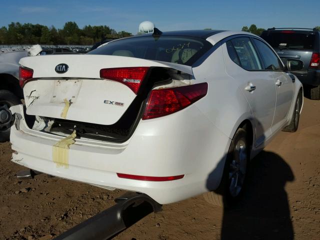 5XXGN4A71DG170634 - 2013 KIA OPTIMA EX WHITE photo 4