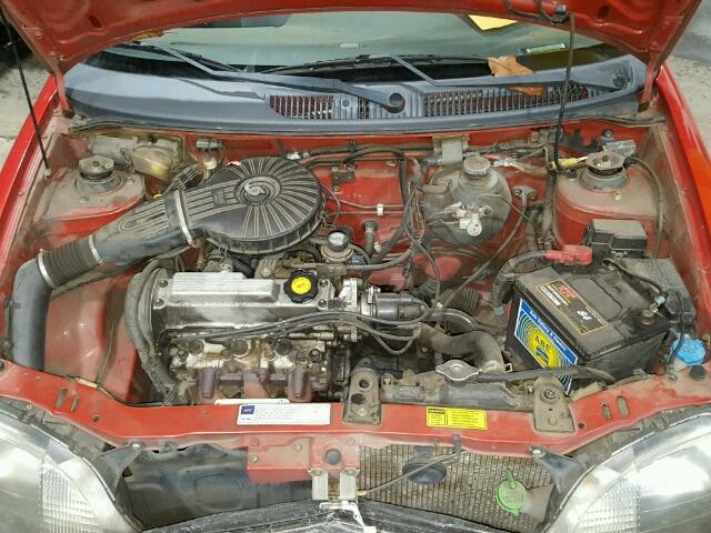 2C1MR2265Y6711486 - 2000 CHEVROLET METRO RED photo 7