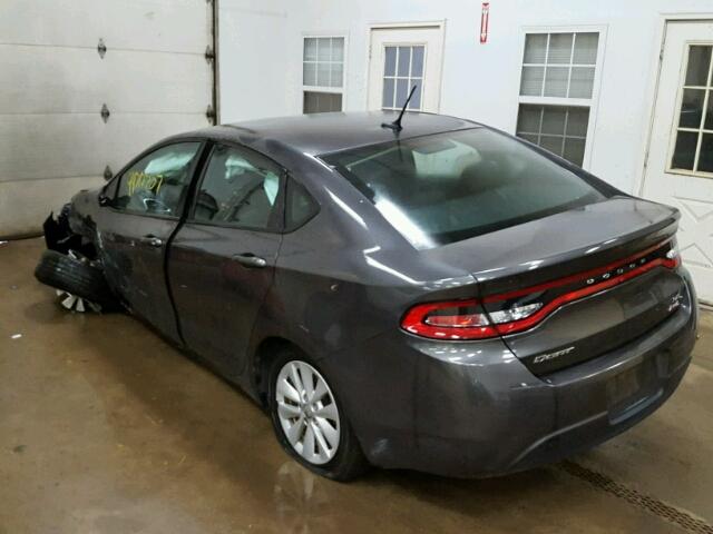 1C3CDFBB0ED877692 - 2014 DODGE DART SXT GRAY photo 3