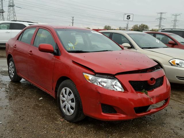 1NXBU4EE0AZ182961 - 2010 TOYOTA COROLLA BA RED photo 1