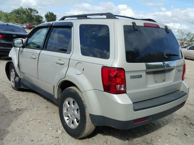 4F2CZ06138KM03053 - 2008 MAZDA TRIBUTE S CREAM photo 3