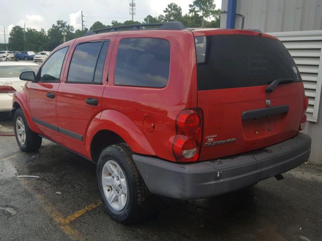 1D4HD38K85F602487 - 2005 DODGE DURANGO ST RED photo 3