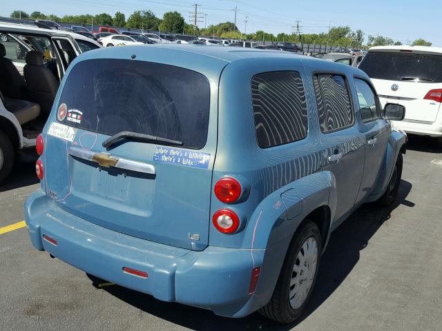 3GNDA13D57S627497 - 2007 CHEVROLET HHR LS BLUE photo 4