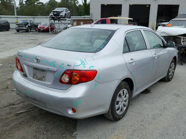 JTDBL40E19J037200 - 2009 TOYOTA COROLLA BA SILVER photo 4