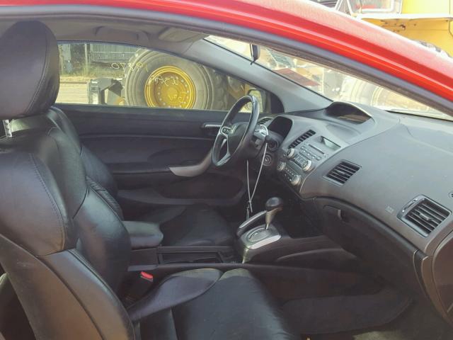 2HGFG12948H555601 - 2008 HONDA CIVIC EXL RED photo 5