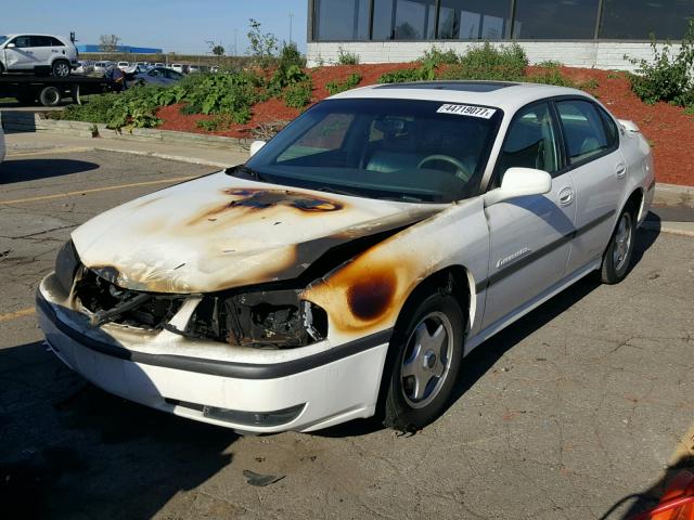 2G1WH55K229362939 - 2002 CHEVROLET IMPALA WHITE photo 2