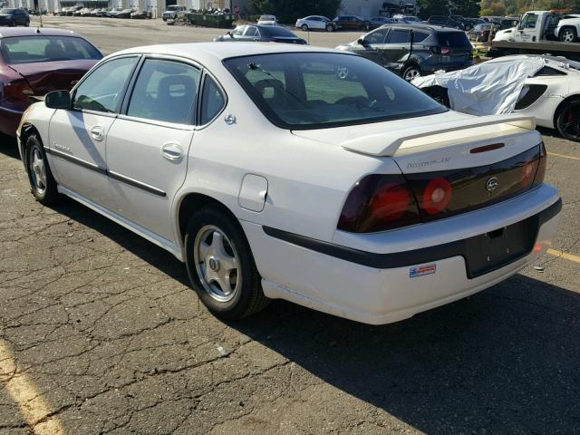 2G1WH55K229362939 - 2002 CHEVROLET IMPALA WHITE photo 3