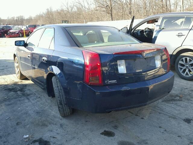 1G6DM57N630111633 - 2003 CADILLAC CTS BLUE photo 3