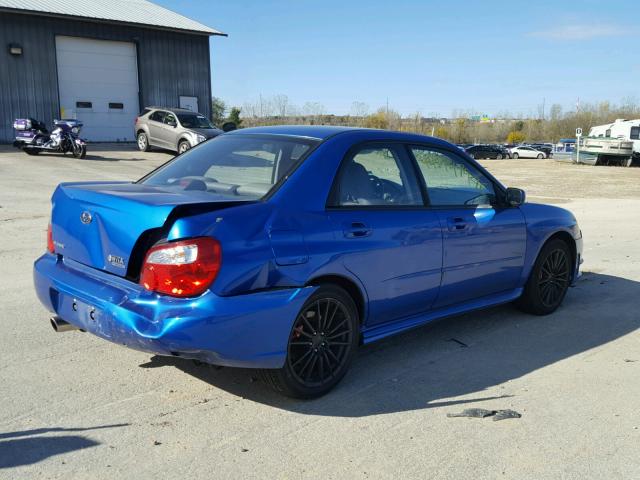 JF1GD79696G524997 - 2006 SUBARU IMPREZA BLUE photo 4