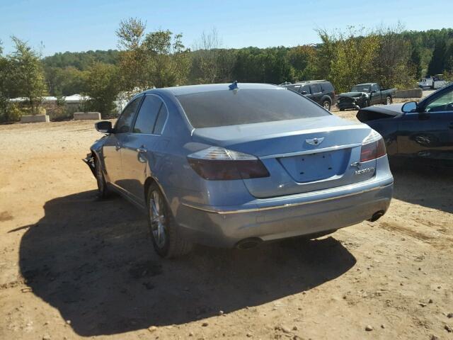 KMHGC46F39U047257 - 2009 HYUNDAI GENESIS 4. GRAY photo 3